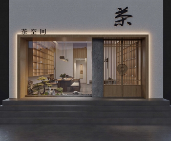 New Chinese Style Facade Element-ID:784013991