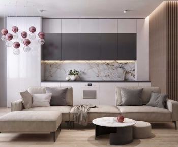 Modern A Living Room-ID:464559087