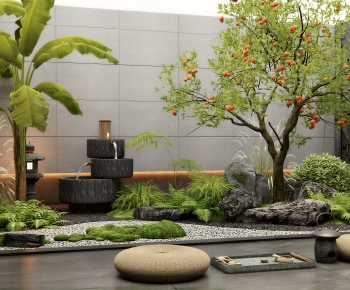 Japanese Style Courtyard/landscape-ID:411854982