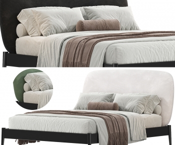 Modern Double Bed-ID:476229915