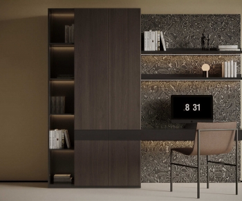 Modern Computer Desk And Chair-ID:577332023