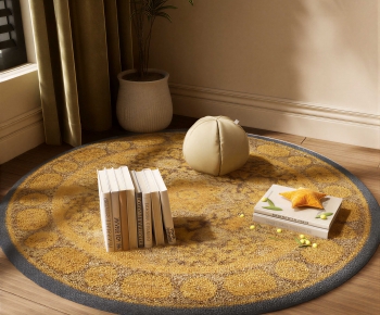 Modern Circular Carpet-ID:599095119