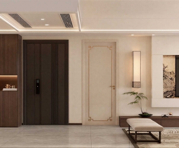 New Chinese Style A Living Room-ID:806380996