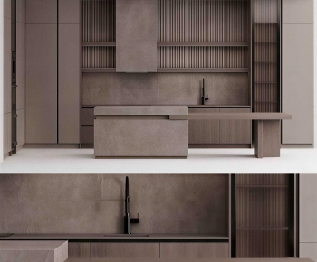 Wabi-sabi Style Kitchen Cabinet-ID:107080946