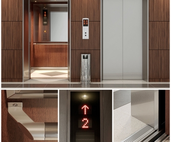 Modern Office Elevator Hall-ID:573899039