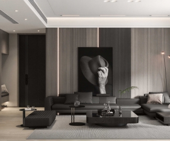 Modern A Living Room-ID:734077932