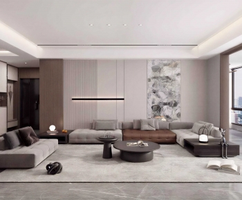 Modern A Living Room-ID:691783916