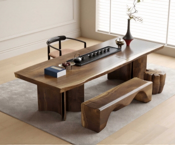 New Chinese Style Tea Tables And Chairs-ID:395441176