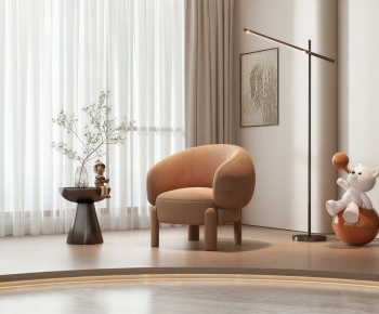 Modern Single Sofa-ID:597345111