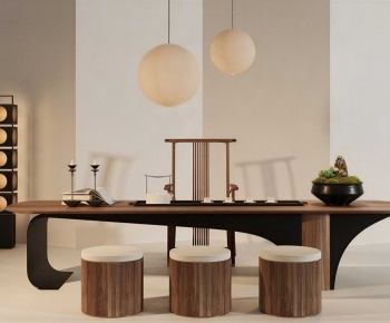 New Chinese Style Tea Tables And Chairs-ID:683041107