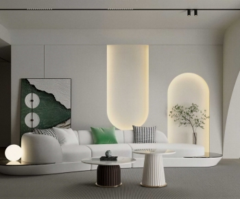 Modern A Living Room-ID:985605962