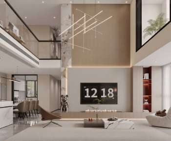 Modern A Living Room-ID:287319903