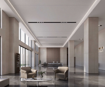 Modern Office Reception Desk-ID:857837928