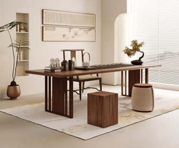 New Chinese Style Tea Tables And Chairs-ID:567115072