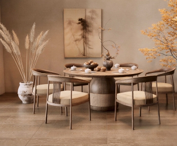 New Chinese Style Dining Table And Chairs-ID:218987941