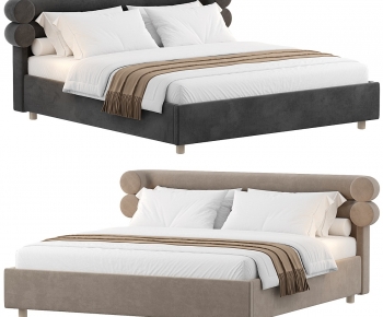 Modern Double Bed-ID:438021903