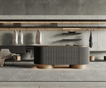 Modern Clothes Storage Area-ID:329539868