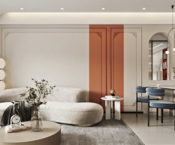 Modern A Living Room-ID:566601048