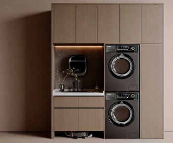 Modern Laundry Cabinet-ID:547349513