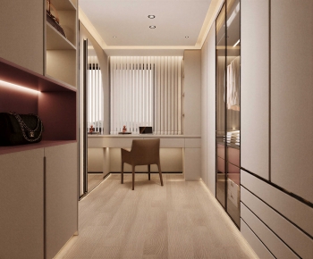 Modern Clothes Storage Area-ID:357328897