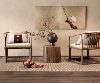 New Chinese Style Lounge Chair-ID:451607946