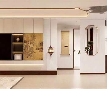 New Chinese Style A Living Room-ID:101154093