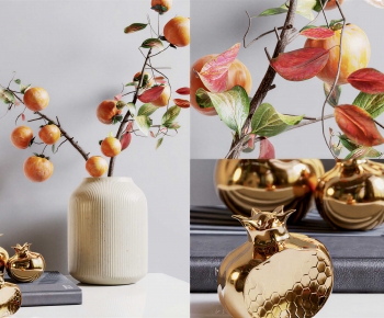 Wabi-sabi Style Potted Green Plant-ID:623657941