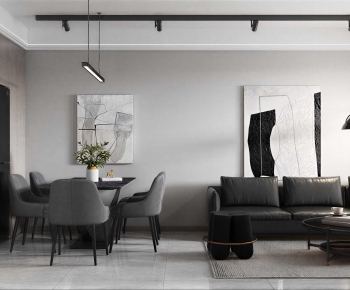 Modern A Living Room-ID:376996995