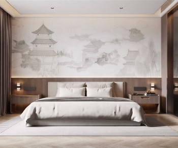 New Chinese Style Bedroom-ID:238845114