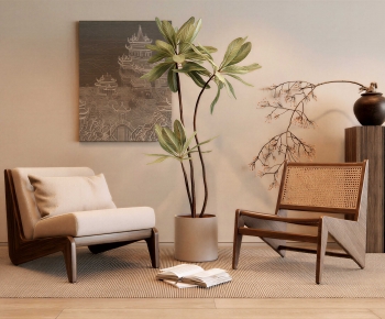 Wabi-sabi Style Lounge Chair-ID:882121097