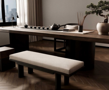 New Chinese Style Tea Tables And Chairs-ID:740099914