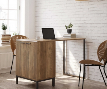 Modern Office Desk And Chair-ID:973495966