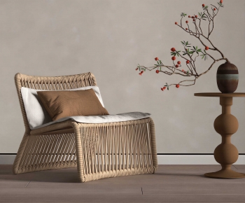 Wabi-sabi Style Lounge Chair-ID:498646026