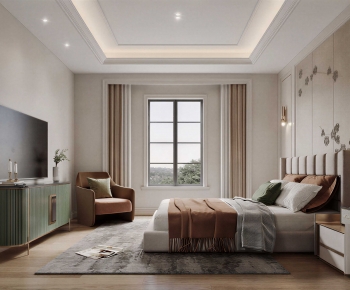 New Chinese Style Bedroom-ID:214644914