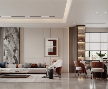 Modern A Living Room-ID:604617129