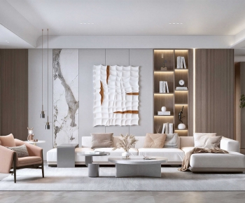 Modern A Living Room-ID:558377034