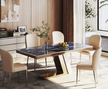 Modern Dining Table And Chairs-ID:639599086