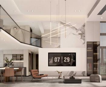 Modern A Living Room-ID:595871933