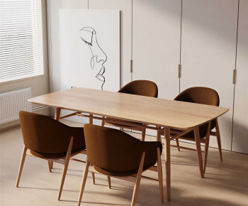 Modern Dining Table And Chairs-ID:790647981