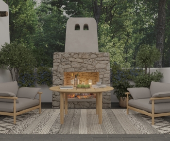 Wabi-sabi Style Courtyard/landscape-ID:752547981