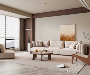 Wabi-sabi Style A Living Room-ID:884381067