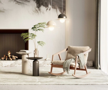 Nordic Style Rocking Chair-ID:122792963