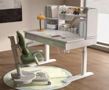 Modern Computer Desk And Chair-ID:366648919