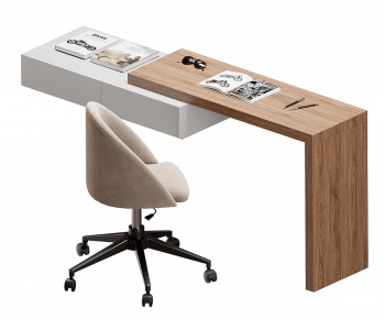 Modern Office Desk And Chair-ID:520257957