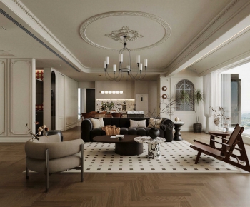 French Style A Living Room-ID:659899764