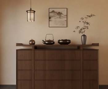 New Chinese Style Entrance Cabinet-ID:752060472