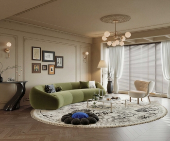 French Style A Living Room-ID:102852116
