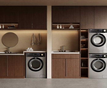 Modern Laundry Cabinet-ID:243992091