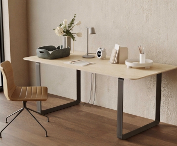 Modern Computer Desk And Chair-ID:283267971