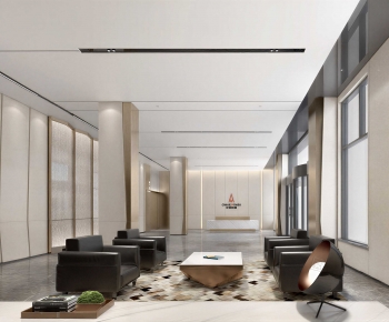 Modern Office Reception Desk-ID:856399583